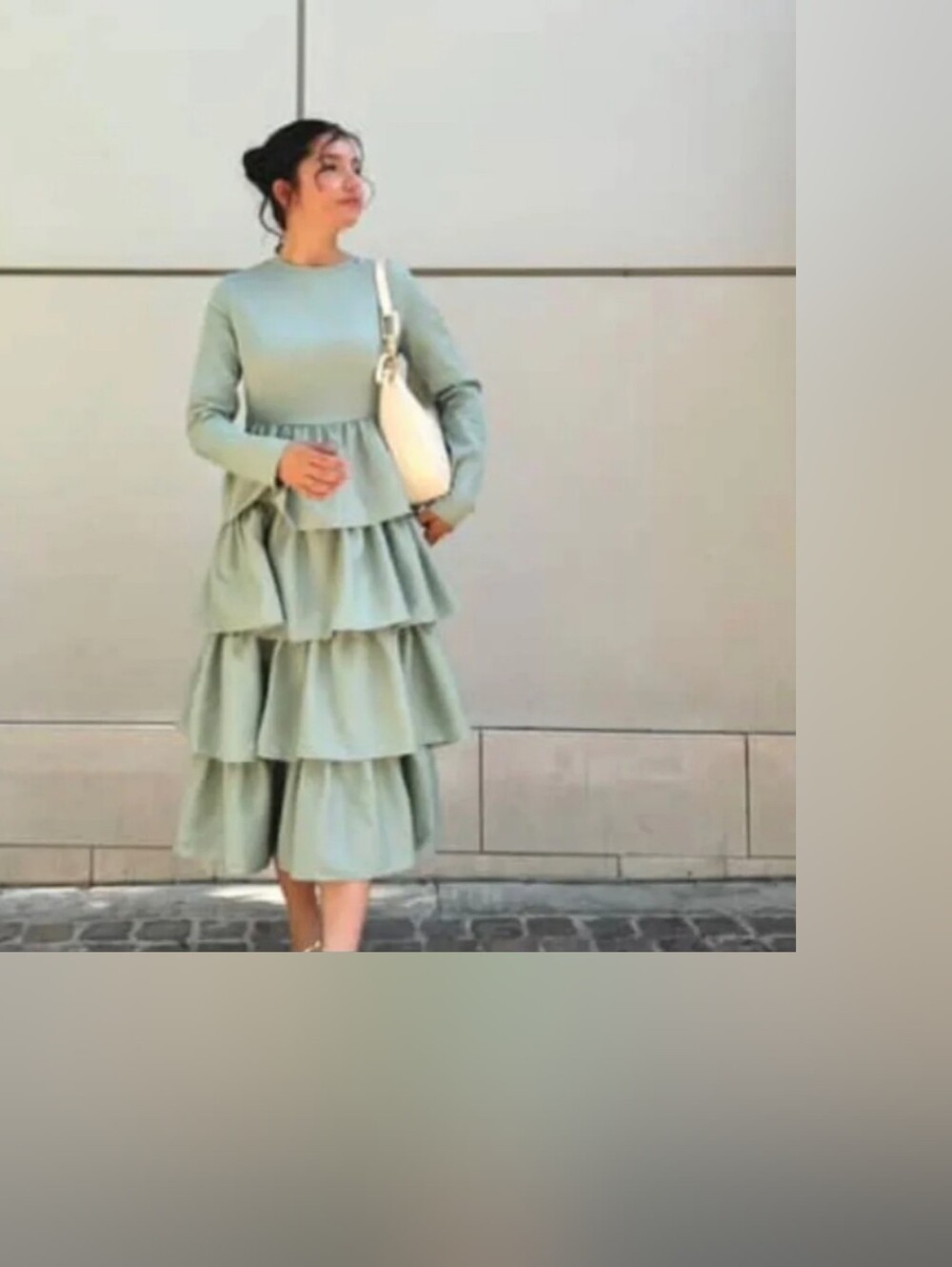 Skirt Society Tier Ruffle Layered Midi Dress - Picture 3 of 6